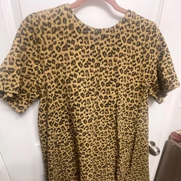 Entro Leopard Print Mini Swing Dress - Picture 1 of 6